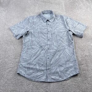 Lululemon Shirt Mens Medium Grey Airing Easy Short Sleeve Ventlight Mesh‎